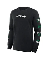 Fanatics Men's Black Dallas Stars Boxed Legacy Long Sleeve T-Shirt