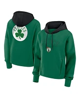 Fanatics Women's Kelly Green Boston Celtics Post Up Boxy Pullover Hoodie