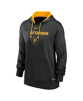 Nike Women's Black Pittsburgh Pirates Authentic Collection City Connect Performance Pullover Hoodie