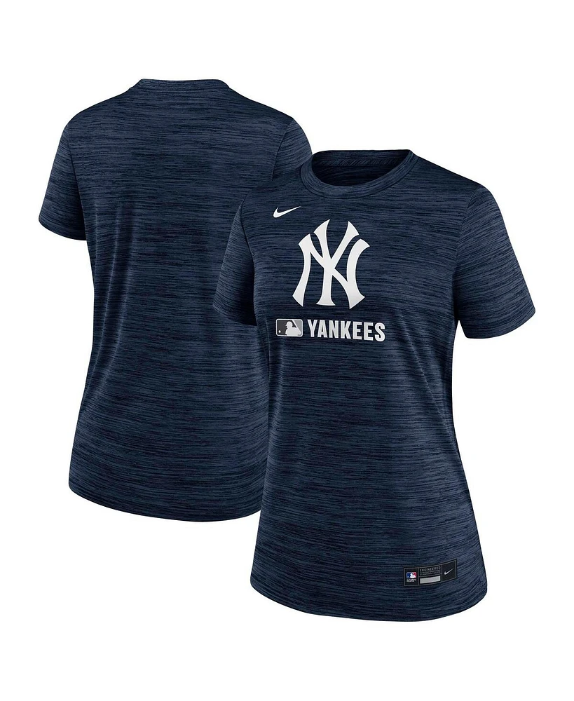 Nike Women's Navy New York Yankees Authentic Collection Velocity Performance T-Shirt