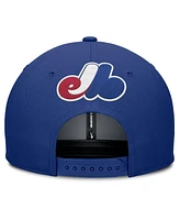 Nike Men's Gray/Blue Montreal Expos Cooperstown Collection Pro Performance Snapback Hat