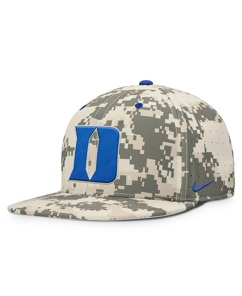 Nike Men's Digital Camo Duke Blue Devils 2025 Dugout True Performance Fitted Hat