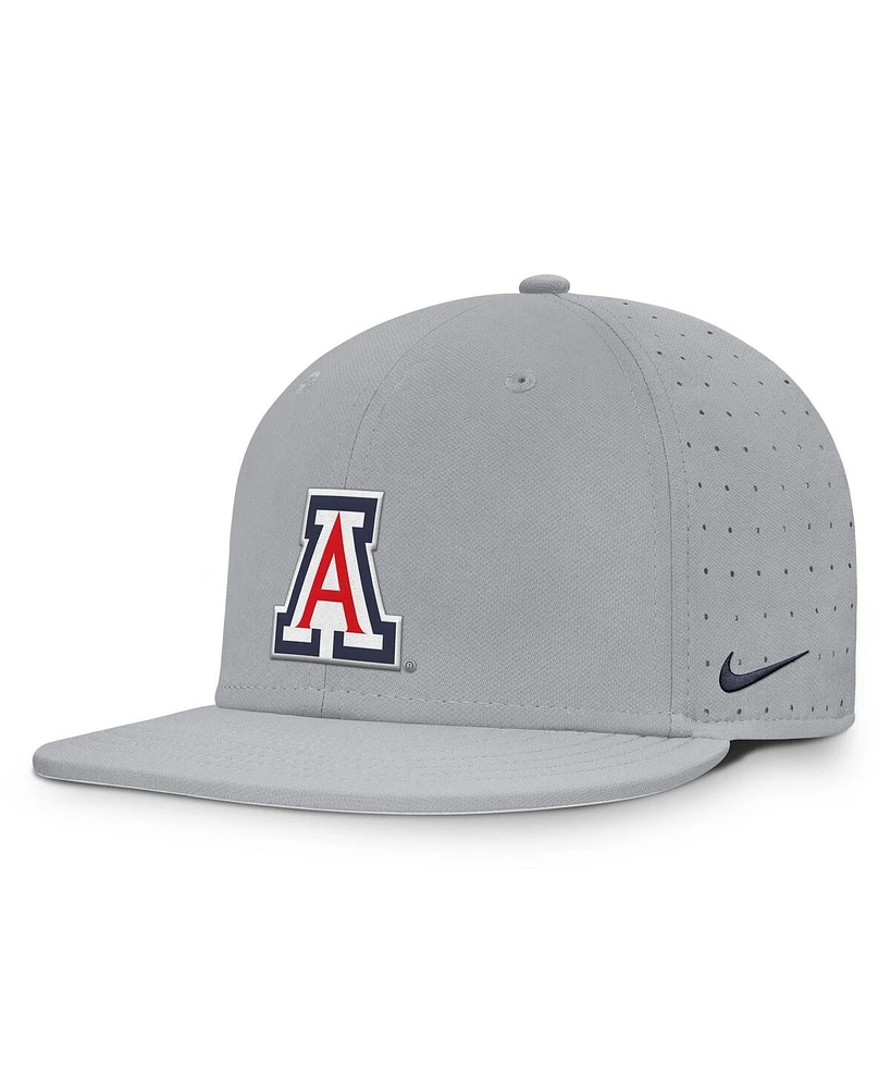 Nike Men's Gray Arizona Wildcats On-Field Dugout True Performance Fitted Hat