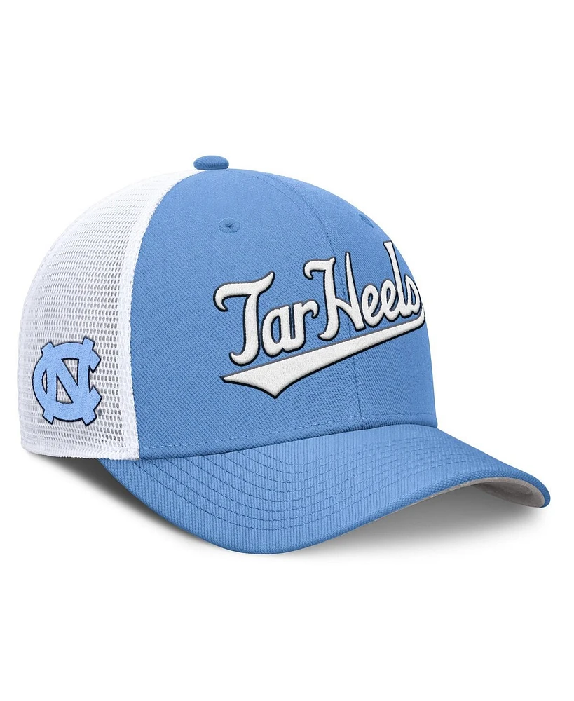 Nike Men's Carolina Blue North Carolina Tar Heels 2025 Dugout Coaches Rise Performance Trucker Adjustable Hat