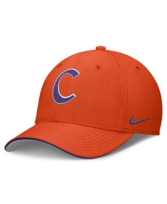 Nike Men's Orange Clemson Tigers 2025 Dugout Coaches Rise Swoosh Performance Flex Hat