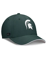 Nike Men's Green Michigan State Spartans 2025 Dugout Coaches Rise Swoosh Performance Flex Hat