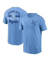 Nike Men's Light Blue Kansas City Royals 2-Hit T-Shirt