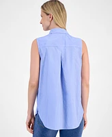 Nautica Jeans Women's Newport Cotton Sleeveless Shirt