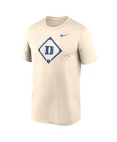 Nike Men's Cream Duke Blue Devils Legend Baseball Icon Performance T-Shirt