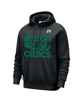 Nike Men's Black Boston Celtics Courtside Club Pullover Hoodie