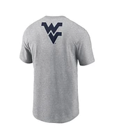 Nike Men's Heather Gray West Virginia Mountaineers Campus 2-Hit Primary Mascot T-Shirt