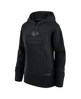 Fanatics Women's Black Chicago Blackhawks Authentic Pro Road Pullover Hoodie