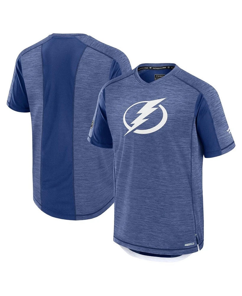 Fanatics Men's Blue Tampa Bay Lightning Authentic Pro Rink Tech T-Shirt