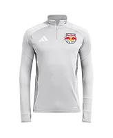 Adidas Men's Silver New York Red Bulls 2025 Quarter-Zip Long Sleeve Training Top
