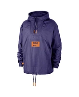 Nike Men's Purple Phoenix Suns Courtside Premium Club Anorak Quarter-Zip Pullover Hoodie
