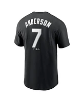 Nike Men's Tim Anderson Black Chicago White Sox Fuse Name Number T-Shirt