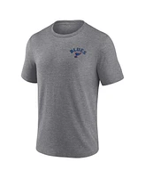 Fanatics Men's Heather Gray St. Louis Blues Winger Tri-Blend T-Shirt