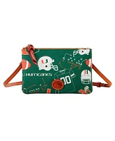 Dooney & Bourke Miami Hurricanes Top Zip Crossbody Purse