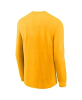 Men's Nike Gold Los Angeles Rams Fashion Tri-Blend Long Sleeve T-shirt
