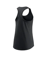 Nike Women's Black Chicago White Sox Cropped Logo Performance Racerback Tank Top