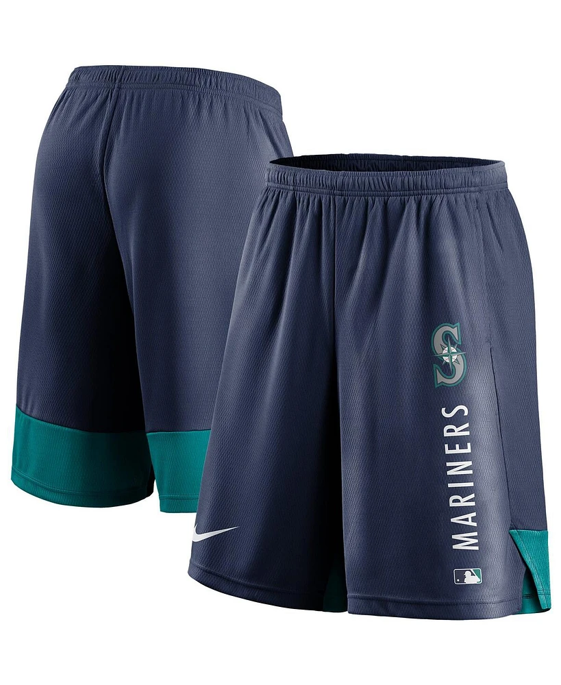 Nike Men's Navy Seattle Mariners Authentic Collection Training Performance Shorts