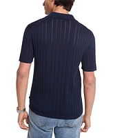 Michael Kors Men's Pointelle Stripe Polo Shirt