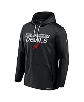 Fanatics Men's Black New Jersey Devils Authentic Pro Alternate Fleece Pullover Hoodie