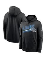 Nike Men's Black Detroit Lions Club Fleece Pullover Hoodie