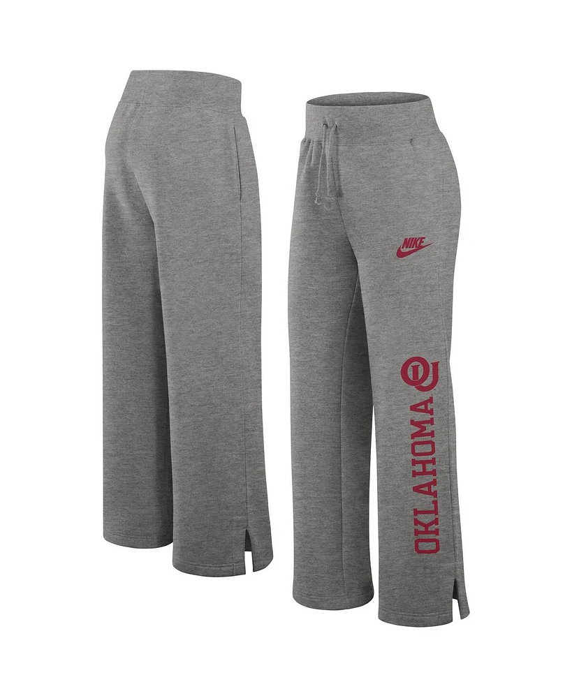Nike Women's Heather Gray Oklahoma Sooners Legacy One Line Phoenix Fleece Sweatpants