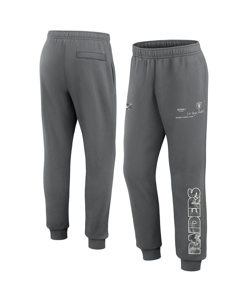 Nike Men's Gray Las Vegas Raiders Club Fleece Jogger Pants