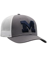 Top of the World Men's Gray Michigan Wolverines Trucker Adjustable Hat
