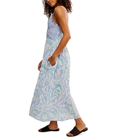 Free People Women's Sweet Nothings Cotton Smocked Maxi Dress