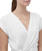 Lab-Created Ruby (1/4 ct. t.w.) & Diamond Accent Mom Pendant Necklace in 14k Yellow Gold-Plated Sterling Silver, 18" + 2" extender