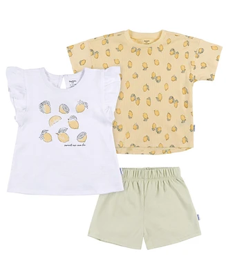 Gerber Toddler Girls Coordinating Shirts and Short Set