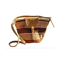 Life Lines Handmade Sisal Straw Crossbody Bag