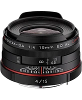 Pentax Smcp-da 15mm f/4 Ed Al Hd Lens for Dslr Cameras, Black