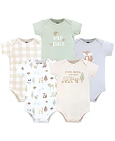 Hudson Baby Boys Cotton Bodysuits, Cutest Critter, Preemie