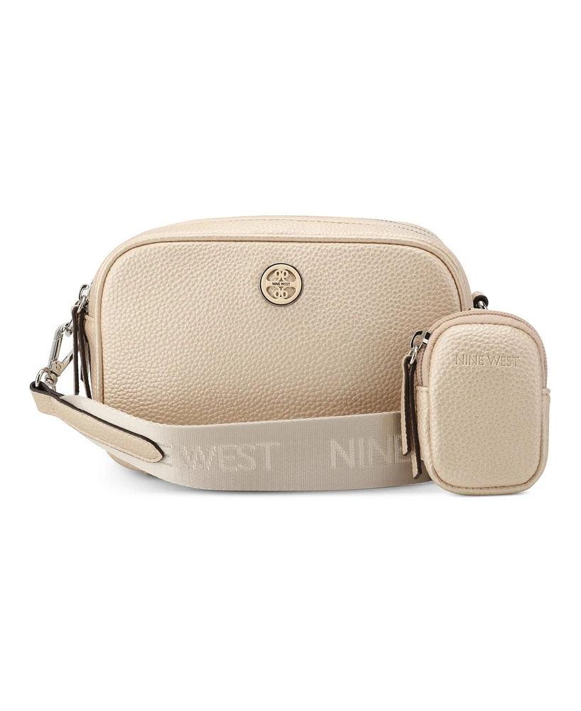 Nine West Avaya Double Zip Camera Crossbody Bag