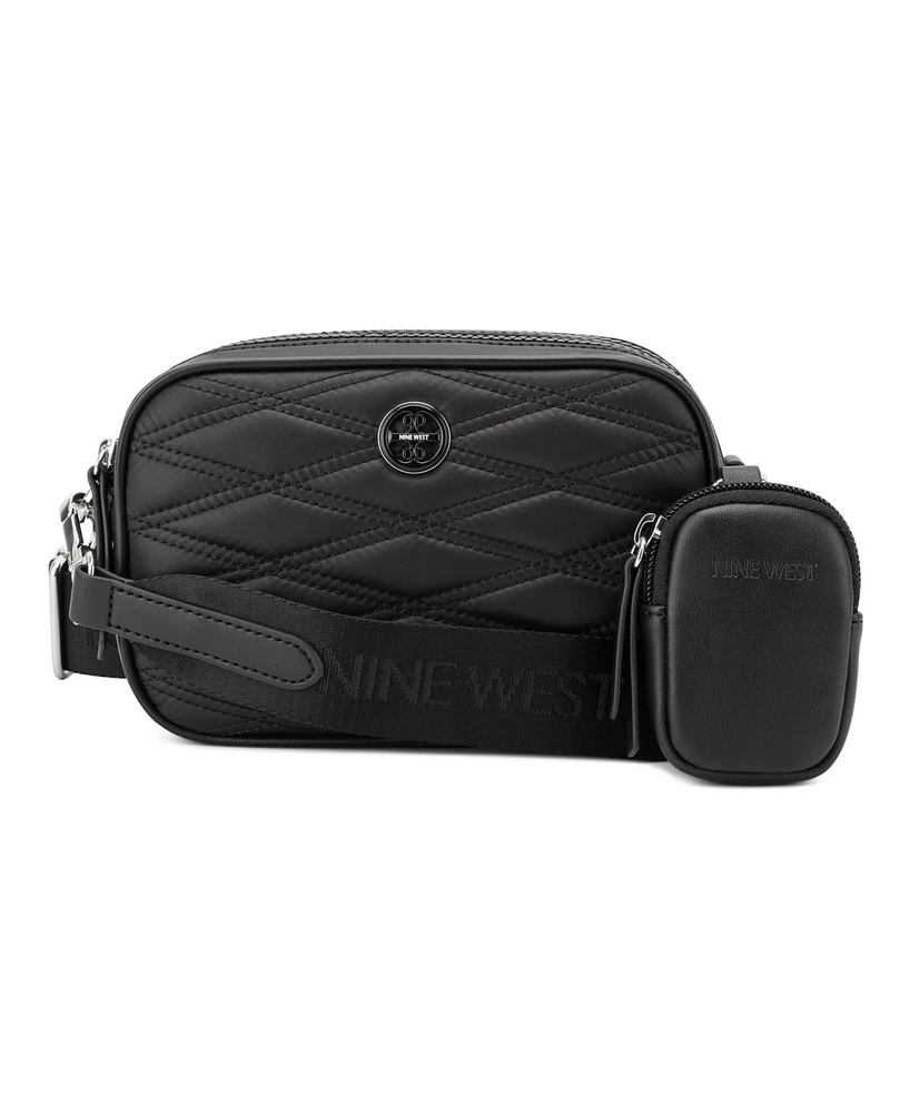 Nine West Avaya Double Zip Camera Crossbody Bag