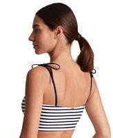 Lauren Ralph Women's Striped Tie-Strap Square-Neck Bralette