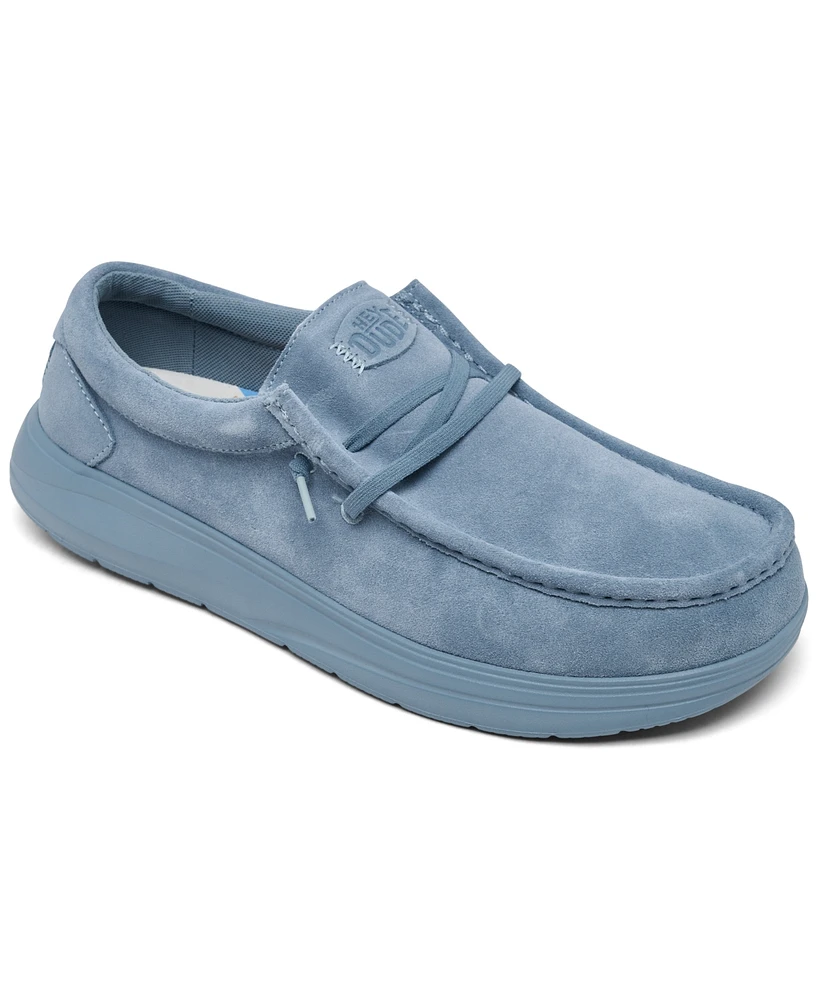 Hey Dude Men's Wally Comfort Suede Casual Sneakers from Finish Line