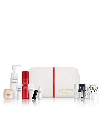 Free 9-Pc. gift with any $85 Shiseido purchase! (Up to a $137 Value!)