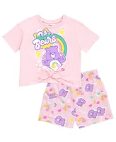 Care Bears Toddler Girls Best Friend Bear T-Shirt and French Terry Shorts Outfit Set
