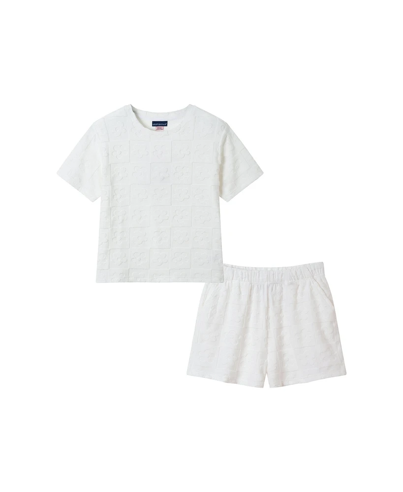 Andy & Evan Big Girls Toddler/Child Terry Short Set