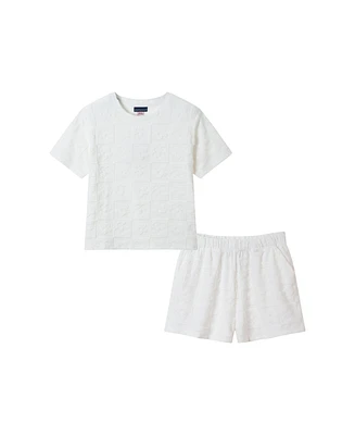 Andy & Evan Big Girls Toddler/Child Terry Short Set