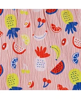 Andy & Evan Toddler Girls Toddler/Child Pink Fruit Print Tank and Shorts Set