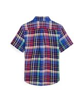 Polo Ralph Lauren Big Boys Plaid Short-Sleeve Shirt