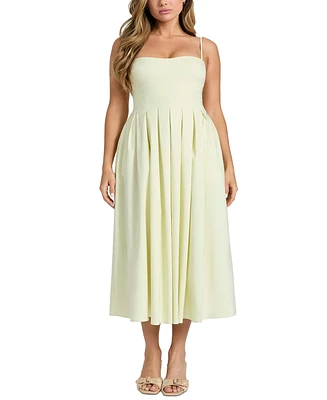 Guess Women's Bria Sweetheart Empire-Waist Midi Dress