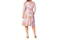 Kiyonna Plus Signature Print Wrap Dress