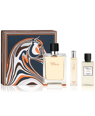 HERMES Men's 3-Pc. Terre d'Hermes Eau de Toilette Gift Set